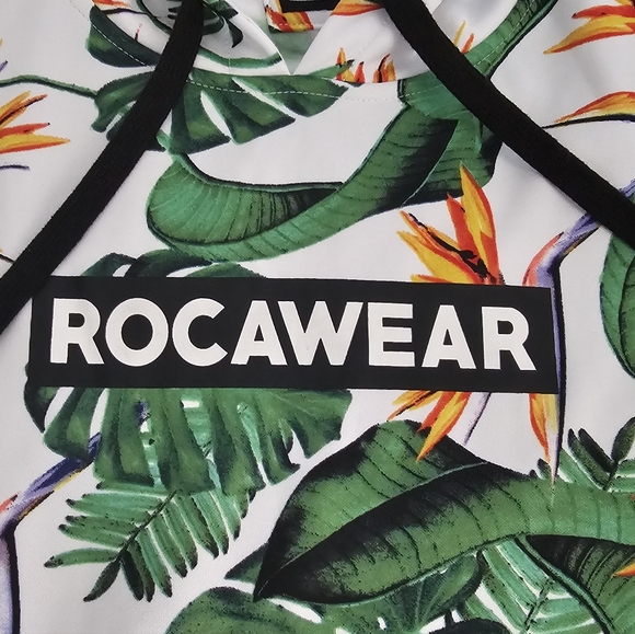 Rocawear Hawaiian Floral Hoodie Mens XL Kangaroo Pocket - Picture 2 of 15